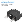 thumbnail image 3 of Circuit Overload Protector 12A AC125/250V DC32V Automatic Reset Thermal Circuit Breaker 2pcs, 3 of 5