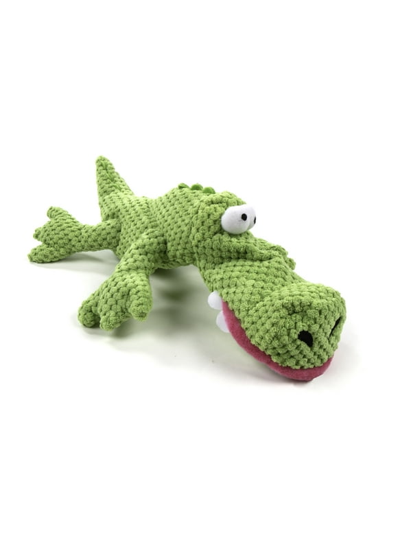 TrustyPup Gators Checker Dog Toy Soft & Durable Plush, Chew Resistant & Reinforced Seams, Large