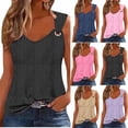 thumbnail image 1 of Camisetas para mujer,Camisola para mujer, camiseta sin mangas, camiseta holgada sin mangas, cuello redondo, ropa informal, uso doméstico, sopatenor, 1 of 8
