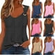 thumbnail image 1 of Tops formales,Camisola para mujer, camiseta sin mangas, camiseta holgada sin mangas, cuello redondo, ropa informal, uso doméstico, sopatenor, 1 of 8