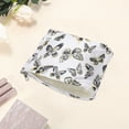 thumbnail image 3 of Unique Bargains 1 Pc Butterfly Print Drawstring Makeup Bag for Vacation Business Travel Polyester black, 3 of 6