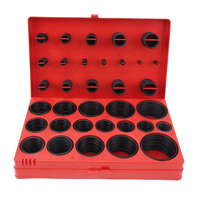O Ring Washer Assortment Kit, Widely Applicable Metric Rubber O Ring Kit 419 PCS Low Temperature Resistance For Automobiles