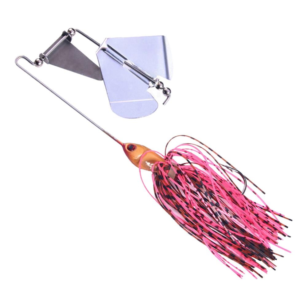 Famure Bass Fishing Lure Bass Fishing Spinner Baits Multicolor Bass Trout  Salmon Metal Spinner Baits Swim Jigs Bait Skirts Spinner Baits for Bass  Fishing natural 