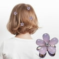 thumbnail image 4 of Pinza pequeña para el cabello con forma de flor, pinza lateral mini para el cabello con estilo y agarre., 4 of 6