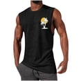 thumbnail image 3 of Akmaiox Men's Palm Tree Sunset Graphic Tank Top Casual Workout Muscle Sleeveless Shirts for Summer Beach Sports S-XXL, 3 of 6