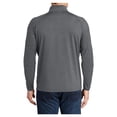 thumbnail image 2 of Yellow Rooster Men's Sport Wick Stretch 1/2 Zip Pullover Charcoal Grey Heather 3XL, 2 of 7