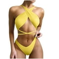 thumbnail image 2 of Trajes de baño para mujer, trajes de baño para mujer, bikini cómodo de moda para mujer, traje de baño de color liso para mujer, bikinis, traje de baño de nailon para mujer, 2 of 5