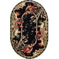 thumbnail image 2 of Rugs.com Pastoral Collection Rug – 4' x 6' Oval Black Medium Rug Perfect For Living Rooms, Large Dining Rooms, Open Floorplans, 2 of 9