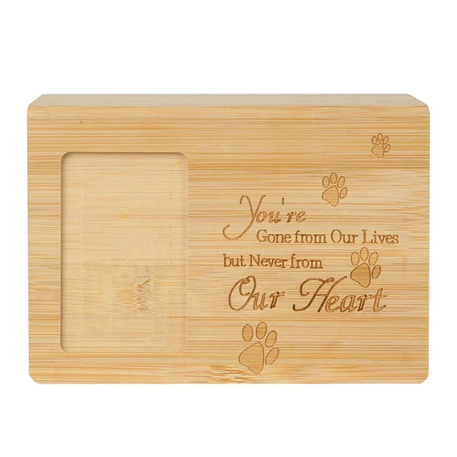 Urna para mascotas para perros y gatos, ataúd de madera para cenizas, conmemoración de recuerdos funerarios. A