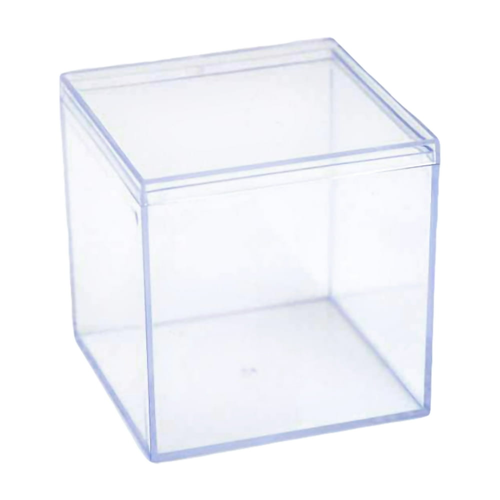 30 Perfectly Plain Collection Large clear plastic cube box Walmart