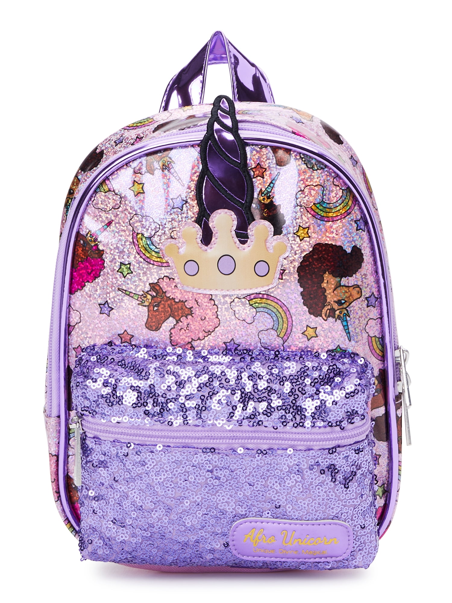 Afro Unicorn Children's Mini Backpack