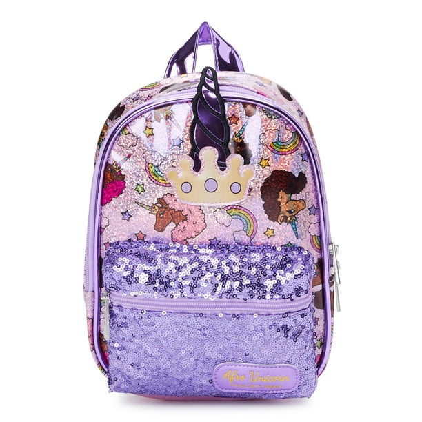 Afro Unicorn Children's Mini Backpack