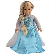 sweet dolly Elsa and Anna Princess Costumes for 18 Inch American Girl Doll Clothes