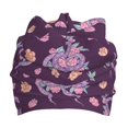 thumbnail image 3 of Rateoe Snake And Flower Kids Beanie Warm Knit Beanie Hats Boys Girls Winter Hat Soft Slouchy Hats for Kids, 3 of 7