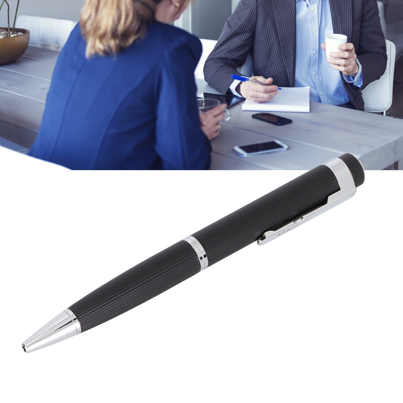 Pen Voice Recorder, Voice Record Pen 128kbps Voice Activated Multifunctional Noise Cancelling Mic One Button For Meetings For Lectures For Classes