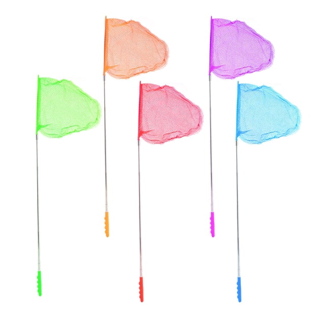 5pcs Kids Funny Nets Catching Insects Bugs Fishing Nets Great Outdoor Tools for Children (Random Color)