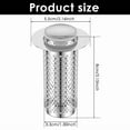 thumbnail image 5 of 2 Pcs Bathroom Sink Stopper Stainless Steel Sink Drain Strainer Hair Catcher `, 5 of 6
