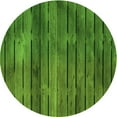 thumbnail image 1 of Ahgly Company Tapis Rond Lavable en Machine Intérieur Transitionnel Vert Pomme Vert, 6 Pieds Rond, 1 of 7