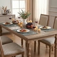 thumbnail image 7 of Sm:)e Grey Placemats 12 x 18 Inch Set of 6, Seasonal Washable Kitchen Dining Table Decoration for Home Party,240g（0.53lb）, 7 of 7