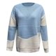 thumbnail image 3 of Gibobby Suéter casual mujer, Suéter de cuello redondo de gran tamaño para mujer, manga larga, color sólido, informal, de punto, para otoño(Azul,M), 3 of 4