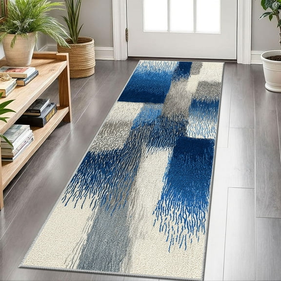 Hallway Runner Rug 2'x6' Washable Area Rugs Non Slip Laundry Rug Runner Floor Carpet Runners for Hallways Entryway Laundry Room Kitchen