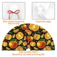 thumbnail image 4 of Yiaed Tangerine Print Christmas Tree Skirt , Tree SkirtsTree Mat for Christmas Winter Holiday Indoor Decorations-30", 4 of 7