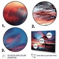 thumbnail image 3 of Designart "Blue Black Sky Euphony II" Landscapes Floater Framed Canvas Art Print, 3 of 7
