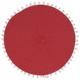 thumbnail image 1 of Saro Lifestyle 2802.R15R Set de 4 Sets de Table Ronds 15 Po. Pompon, Rouge, 1 of 1