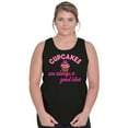 thumbnail image 4 of Cupcakes Good Idea Food Sweet Dessert Tank Top Tee Shirt Women Brisco Brands S, 4 of 6