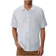 thumbnail image 2 of Blusa y camisa de manga corta con cuello vuelto para hombre, informal, lisa, a la moda, con cuello vuelto y bolsillo, con botones, de manga corta, 2 of 6