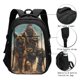 thumbnail image 3 of Disketp desert Man Shepherd Dog Mochila de Viaje Estampada para Laptop con Puerto de Carga USB, Mochila Impermeable para Computadora – Regalo para Hombres y Mujeres, 3 of 7