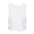 thumbnail image 6 of Aihuaihua Side Armhole Tank Tops for Women, Workout Sport Athletic Yoga Running Gym Loose Crop Sleeveless Shirts White XXL, 6 of 6