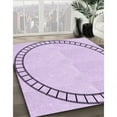 thumbnail image 3 of Ahgly Company Machine Washable Indoor Rectangle Transitional Orchid Purple Area Rugs, 8' x 10', 3 of 7