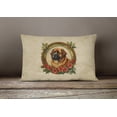 thumbnail image 4 of Leonberger Christmas Flowers Throw Pillow 12 in x 16 in, 4 of 4