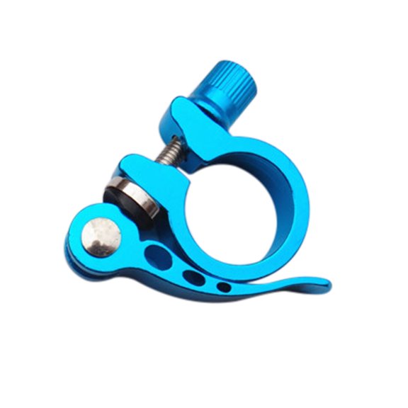Worgeous 34.9mm Aluminum Alloy Cycling Bike Quick Release Seatpost Clamp (Blue)