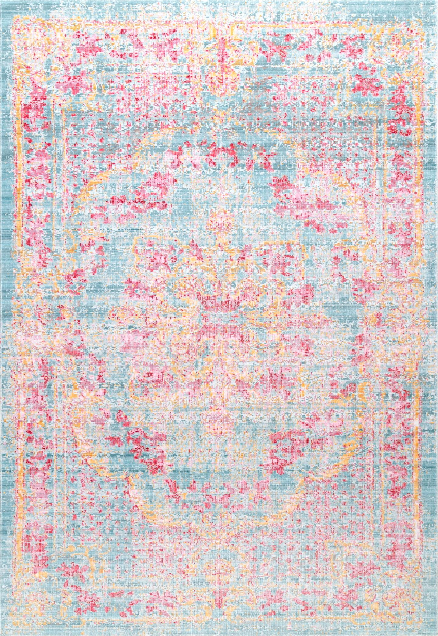 nuLOOM Obryan Vintage Area Rug, 8' x 10', Light Gray