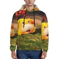 thumbnail image 2 of Lsque Pikmin Pattern Casual Men's Hoodie,Hooded Sweatshirt with Kangaroo Pocket,Pullover Hoodie-Large, 2 of 8