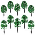 thumbnail image 4 of TABLZONE Miniature Green Plastic Model Trees for Diorama, Train Layout, Landscape Scene Accessories, 4 of 6