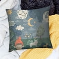 thumbnail image 2 of SHANXI Throw Pillow Covers Weather Happy Sleep Sad Report Rain Bright Clouds Colorful for Living Room Bedroom Sofa 20x20in, 2 of 5