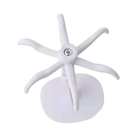 

Clearance! Multifunctional 6-Claw Swivel Hook Drtknnz Household Hooks Kitchen Gadgets Bracket Accessories Bath Hook Wall Mounted 360° Rotating 6-Claw Hook