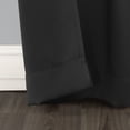 thumbnail image 3 of Sun Zero Nolan 2-pack Energy Saving Blackout Grommet Curtain Panel Pair, 40"W x 108"L, Black, 3 of 5