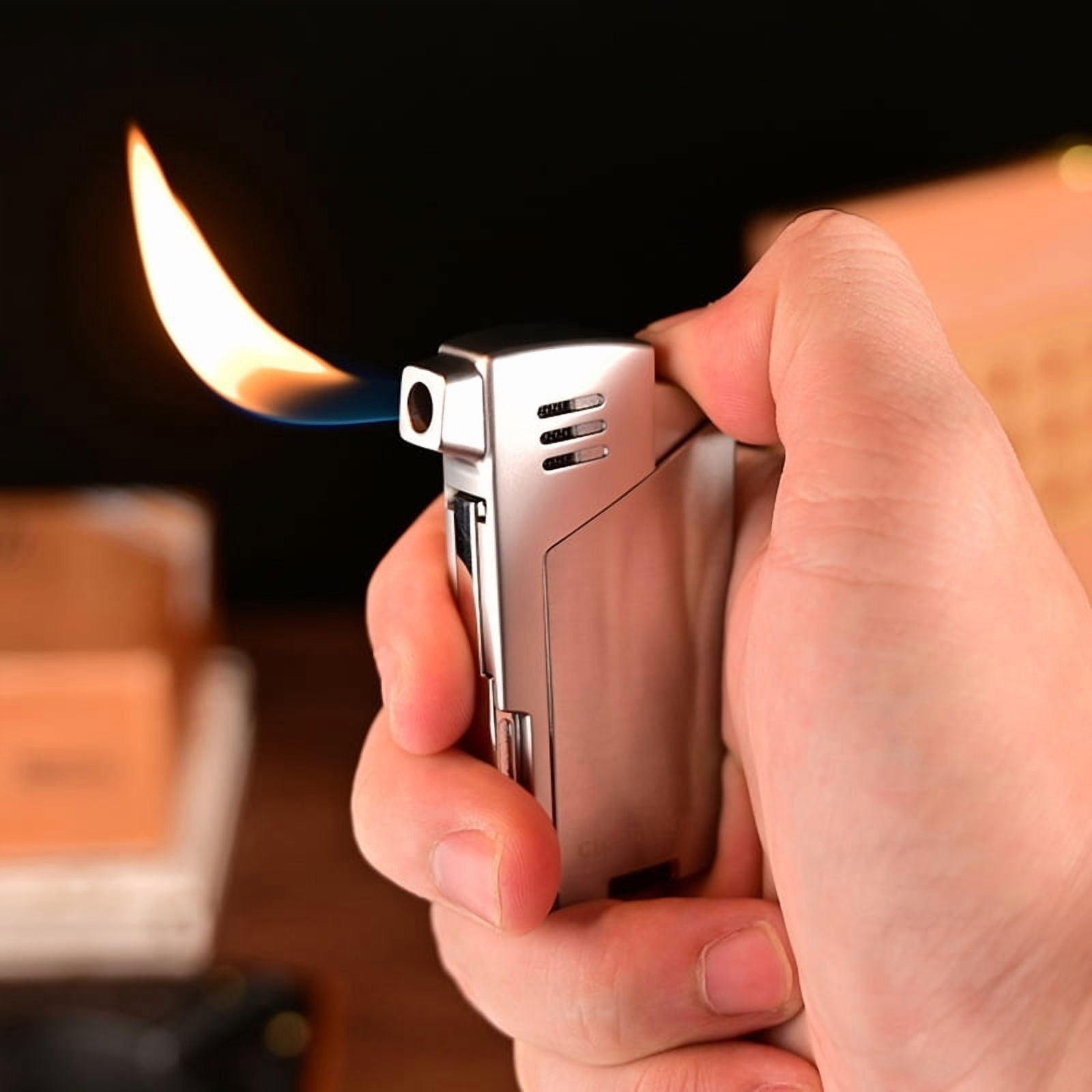 Cigar Lighter, Windproof Metal Personalized Lighter, Available In Multiple Colors, Portable Cigarette Lighter