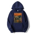 thumbnail image 3 of Sudadera con capucha de Peanuts Charlie Brown Scream Artsy para hombre y mujer, sudadera de gran tamaño con dibujos animados a la moda, para primavera y otoño, 3 of 5