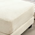 thumbnail image 4 of JUSTLET Corduroy Ottoman for Sectional Sofa, Beige, 4 of 6