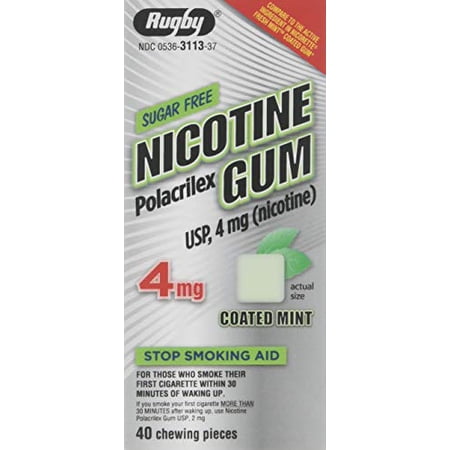 NICOTINE POL 4MG GUM