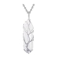 thumbnail image 2 of Necklaces for Women Men 2026 Fashion Wire Wrapped Hexagonal Natural Stone Pendant Necklace Jewelry Gift, 2 of 7