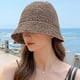 thumbnail image 5 of Sombrero de paja para mujer, sombrero de pescador tejido, sombrero de playa, gorra plegable, gorras de verano, sombrero de pescador para mujer, 5 of 5