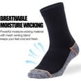 thumbnail image 3 of Kodal Copper Infused Crew Socks Business Athletic Moisture Wicking Odor Free Comfortable for All Day Wear (4/5 Pairs), 3 of 7