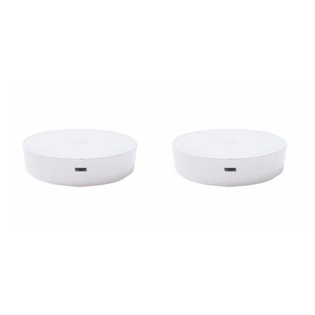 Kearding Sensor de luces nocturnas inalámbricas LED, 3 modos, carga USB, mesita de noche, blanco/cálido, lámpara de decoración para el Type3 NO3