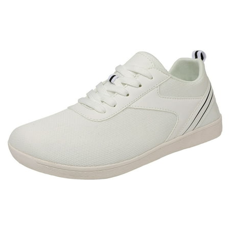 

Huanghuaa Couple Mesh Sports Casual Shoes Breathable Flat Bottom Lightweight Plus Size Comfortable Walking Shoes